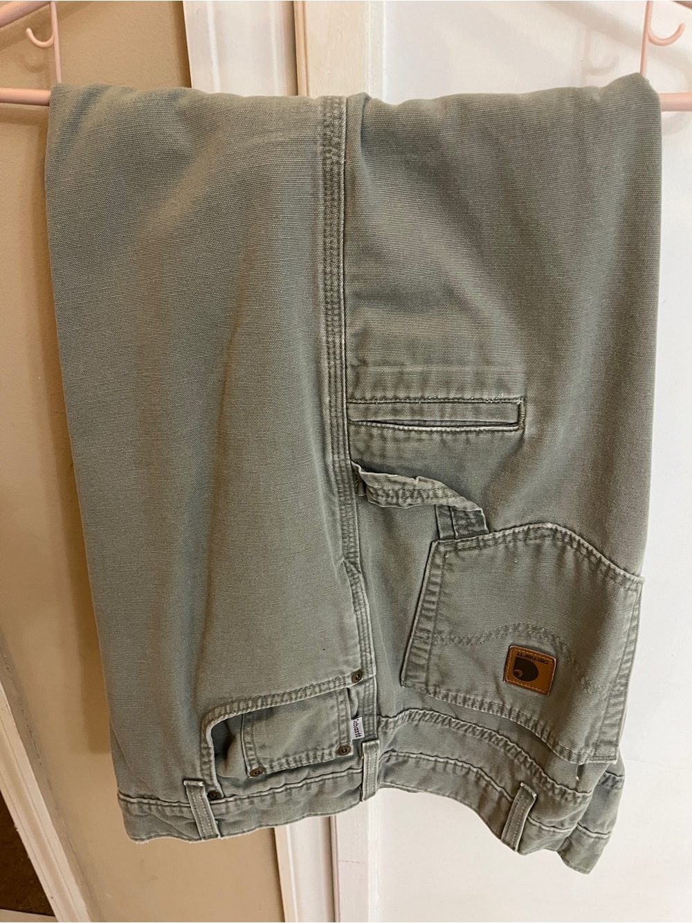 Carhartt Men's Cargo Work Shorts in Olive Green